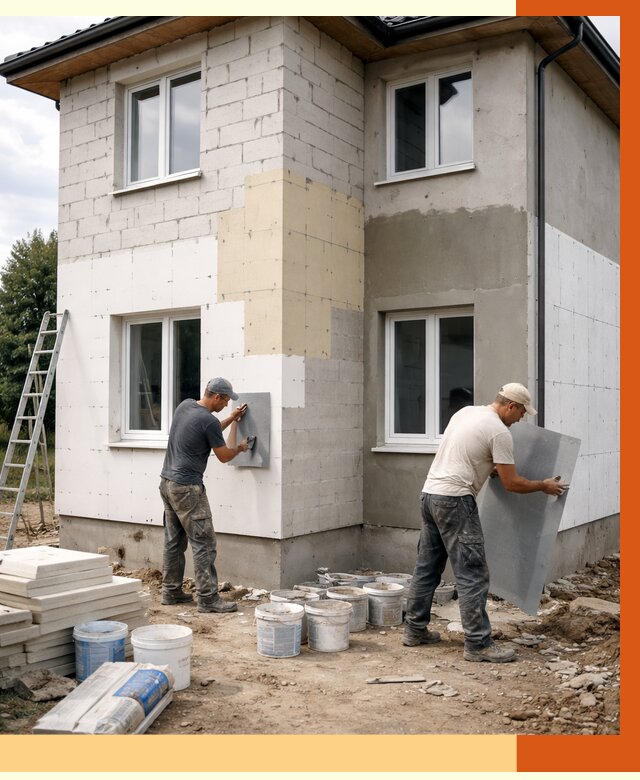 Утепление дома из газобетона в Тынде от 4316 руб./м² — заказать у ТепломастерТнд